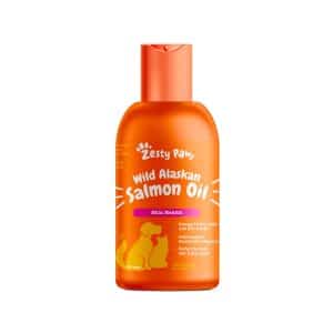 Zesty Paws Pure Wild Alaskan Salmon Oil Liquid Food Supplement for Dogs or Cats, 8 fl oz, Skin Care